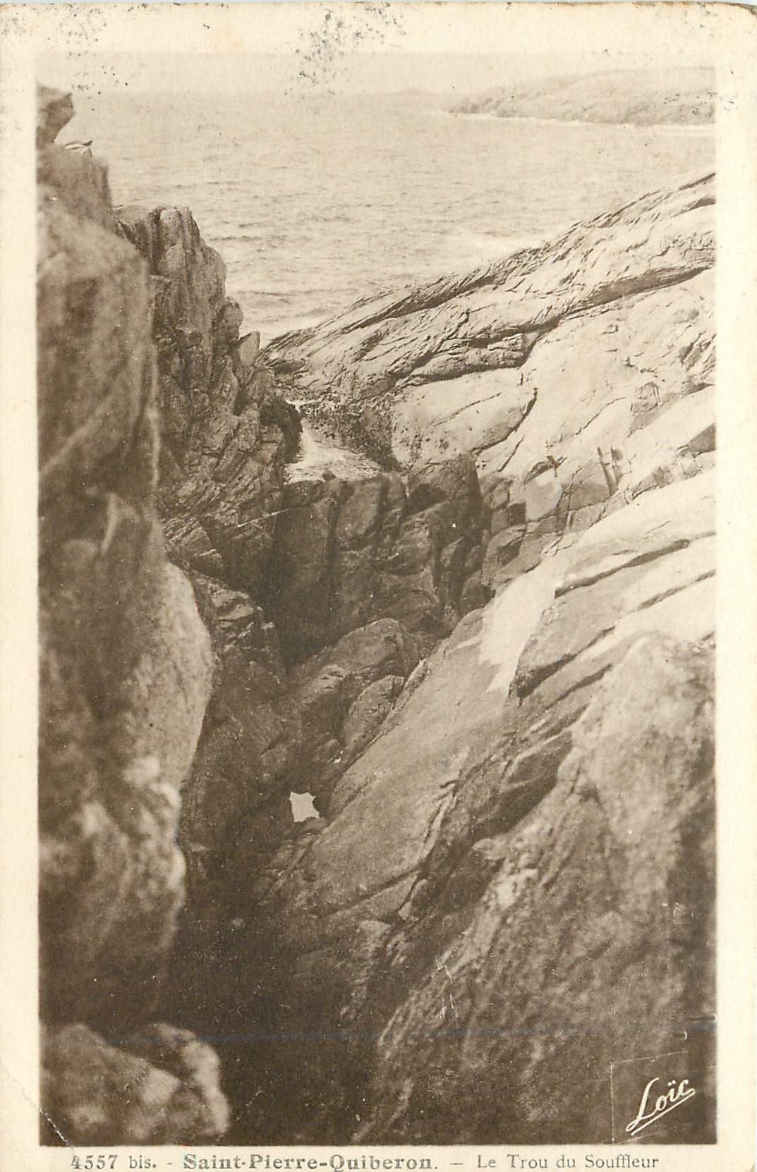CPA Saint Pierre Quiberon Le Trou du Souffleur 