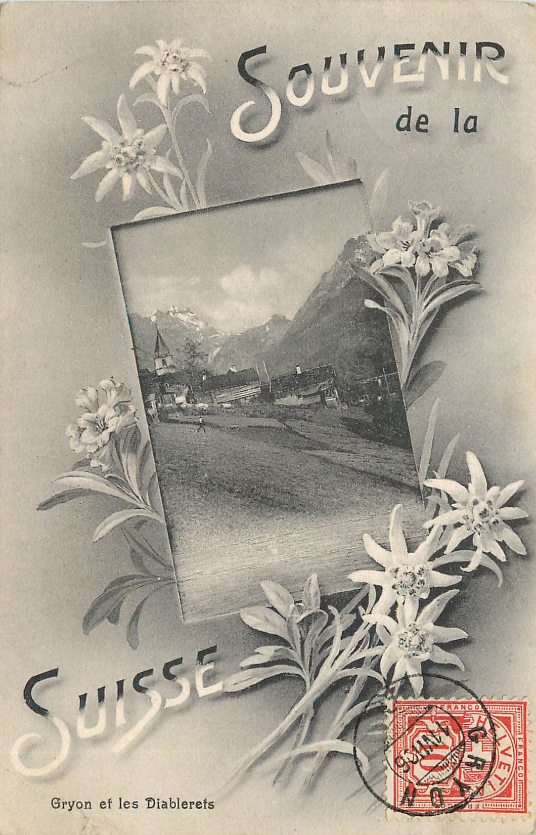 CPA Souvenir de la Suisse Gryon et les Diablerets 
