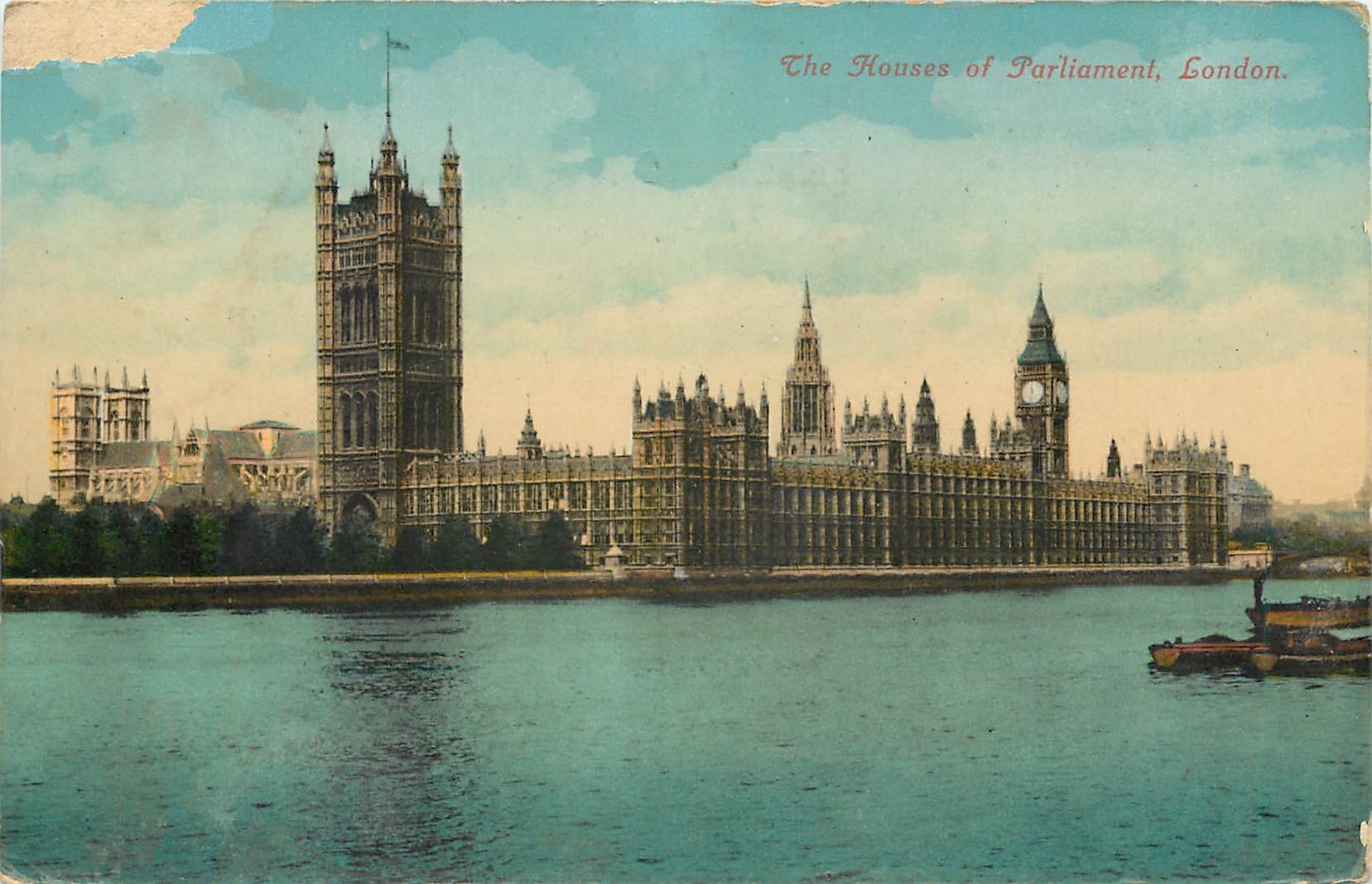 Die Parlamentsräume, London — Serie 21 — Verlag nicht sichtbar