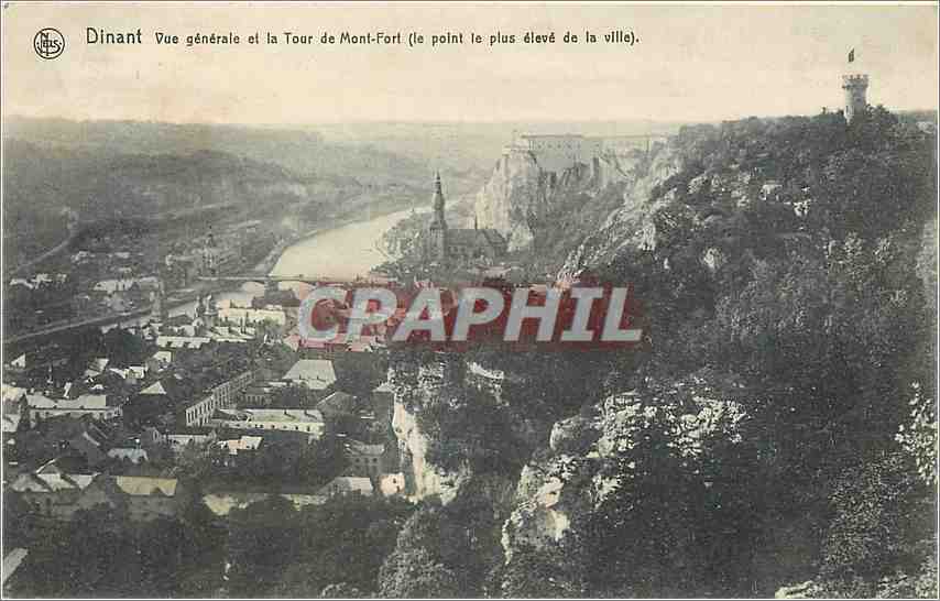 CPA Dinant Vue generale et la Tour de Mont Fort 