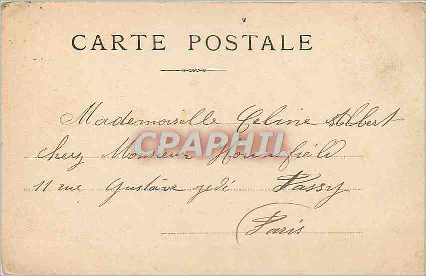 CPA Paris Le Conservatoire des Arts et Metiers  — Rückseite