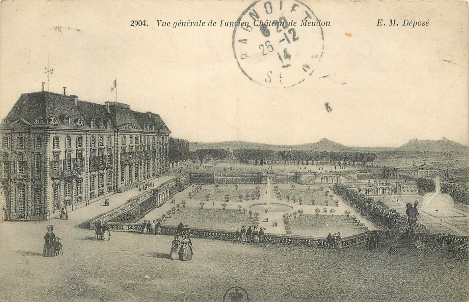 CPA Vue generale de l'Ancien Chateau de Meudon 