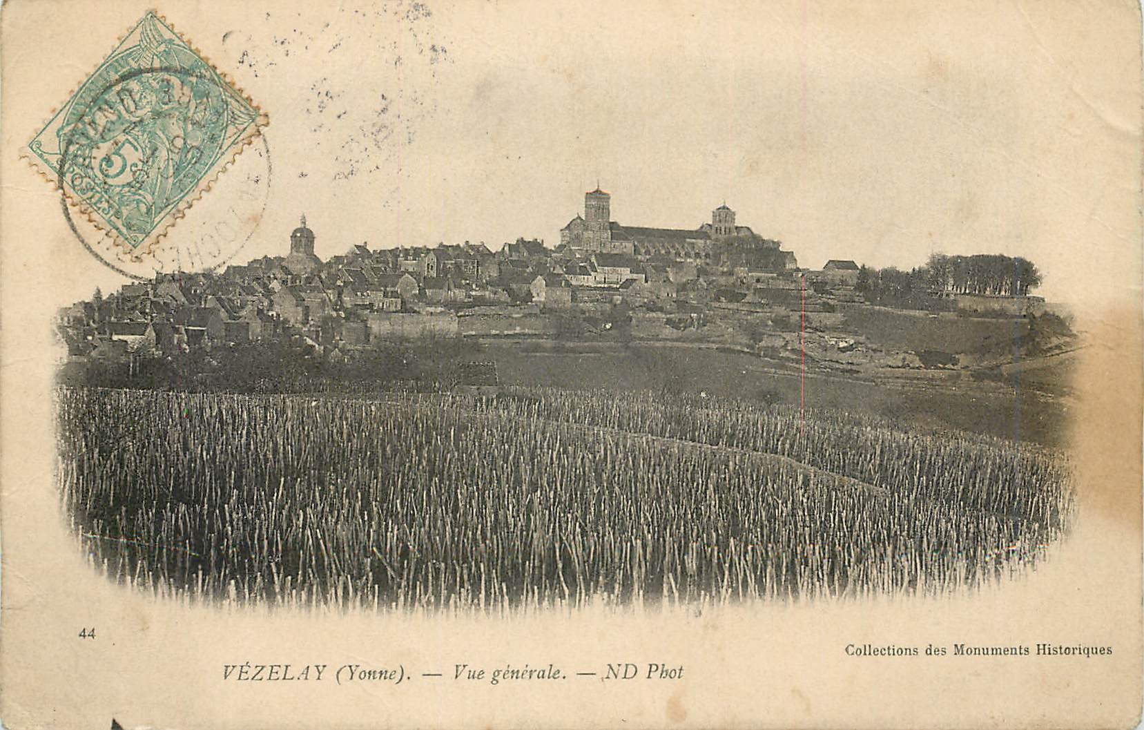 CPA Vezelay Yonne Vue generale 