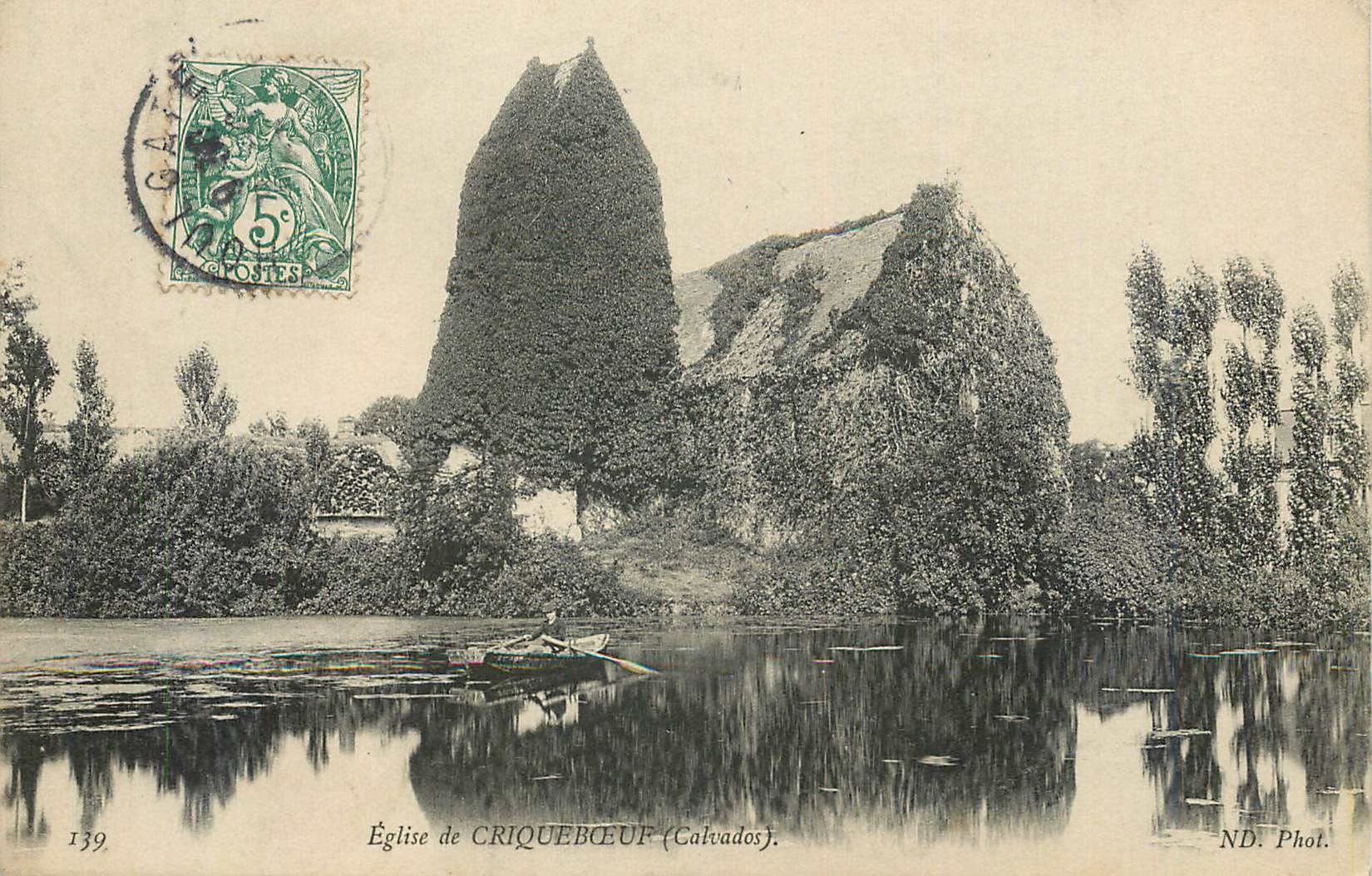 CPA Eglise de Criqueboeuf Calvados 