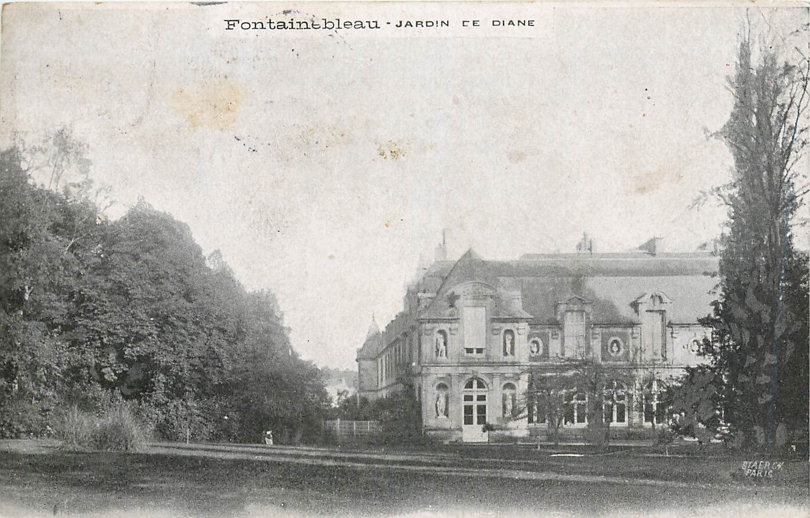 Fontainebleau - Jardín de Diana — Editor Blaerck, París