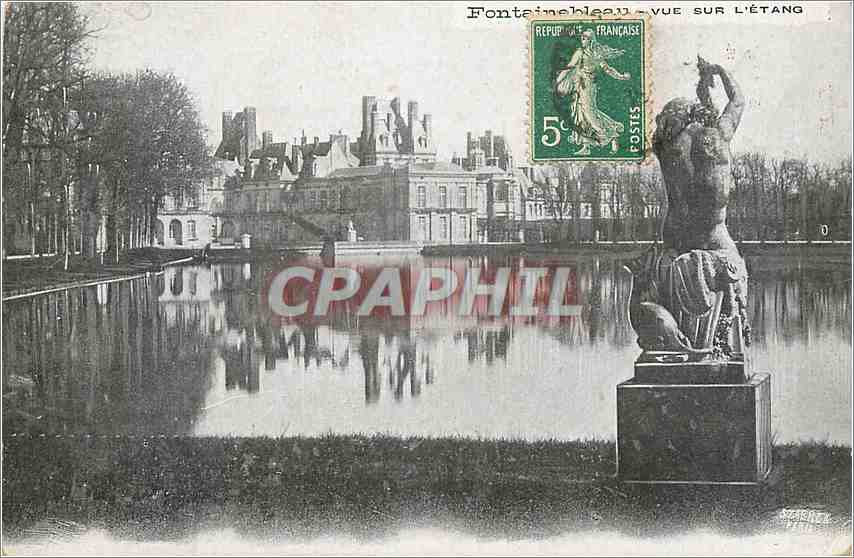 Fontainebleau — Uitzicht op het meer — Chemiserie A. PILLET