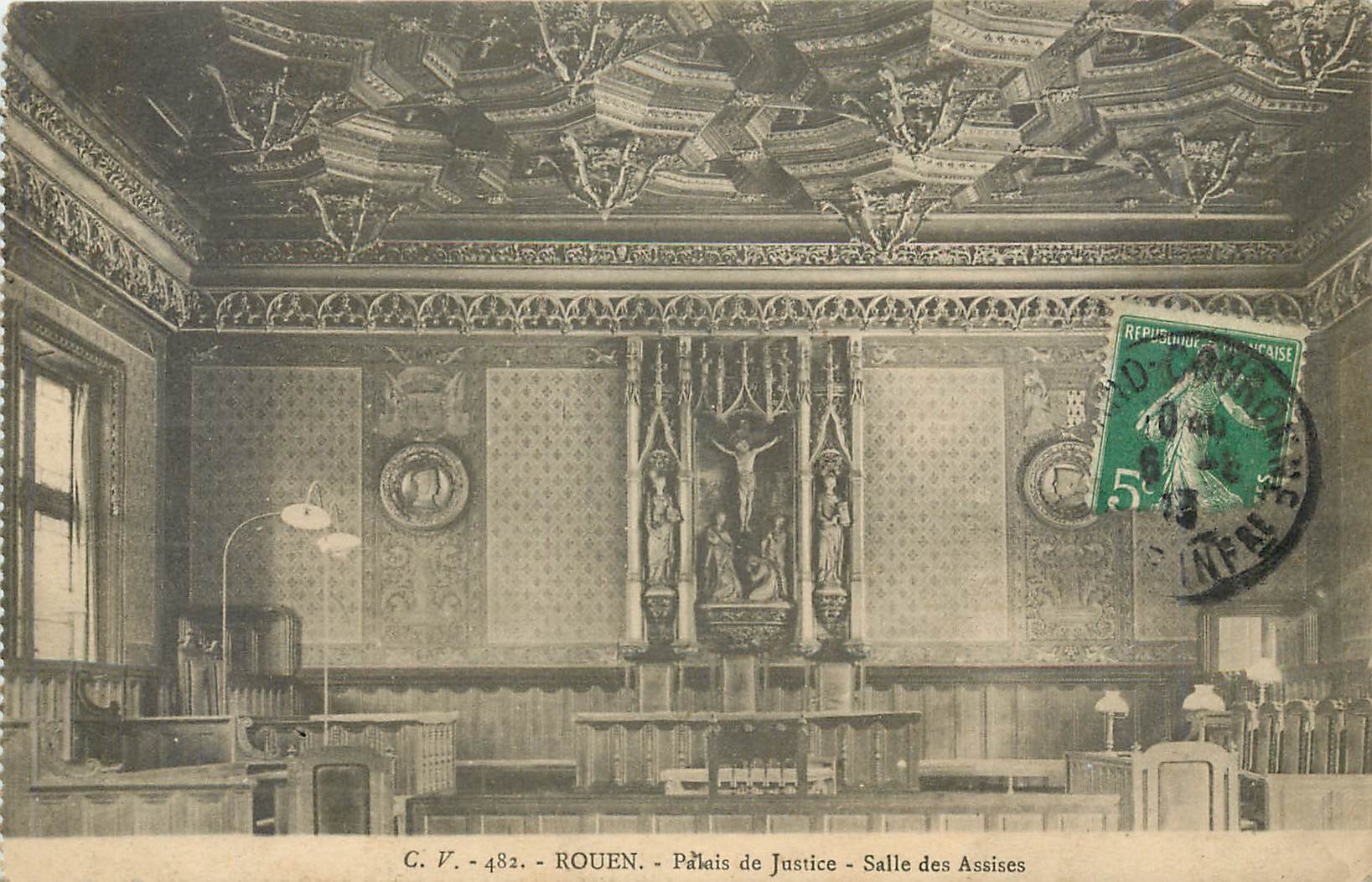 CPA Rouen Palais de Justice Salle des Assises 
