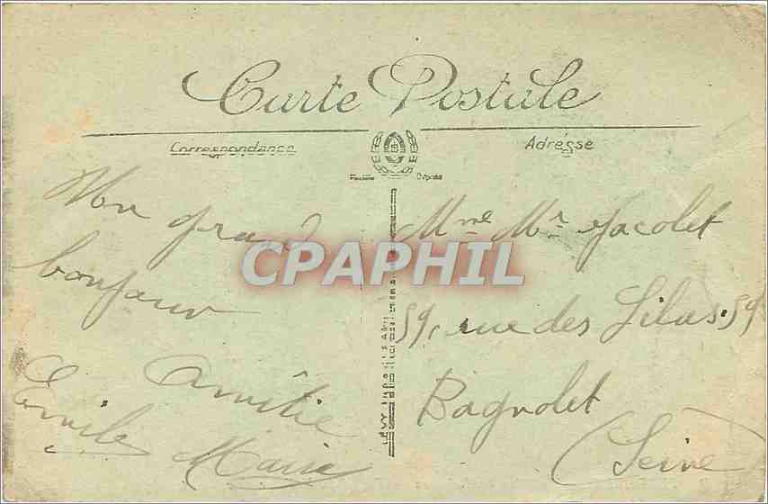 CPA Versailles Le Palais a vol d'Oiseau  — Verso