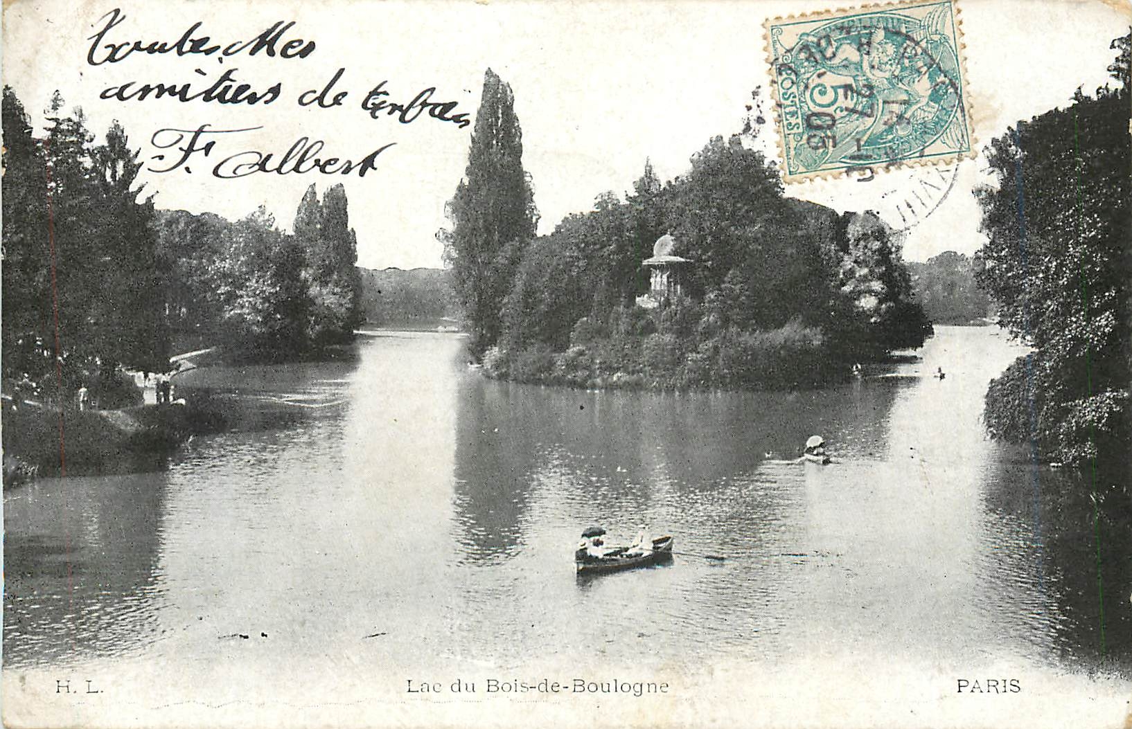 CPA Lac du Bois de Boulogne 