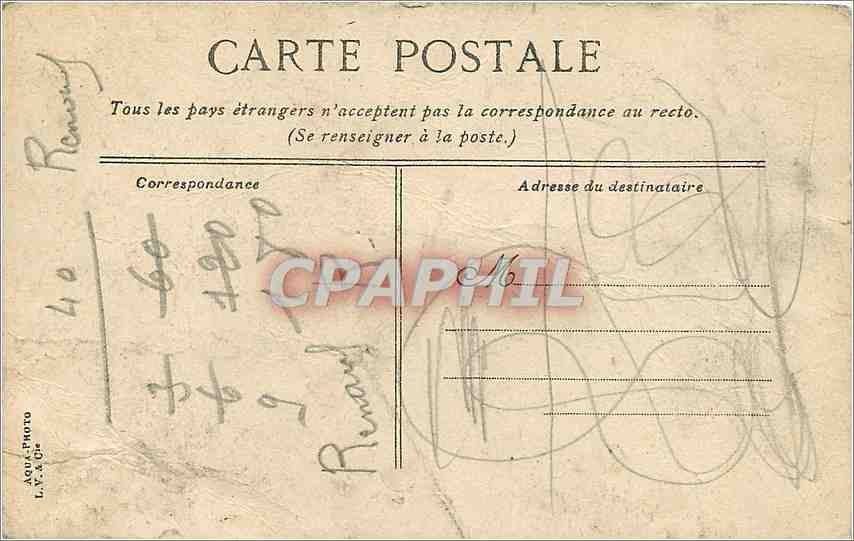 CPA Bois de Vincennes Le chemin conduisant au Temple grec  — Verso