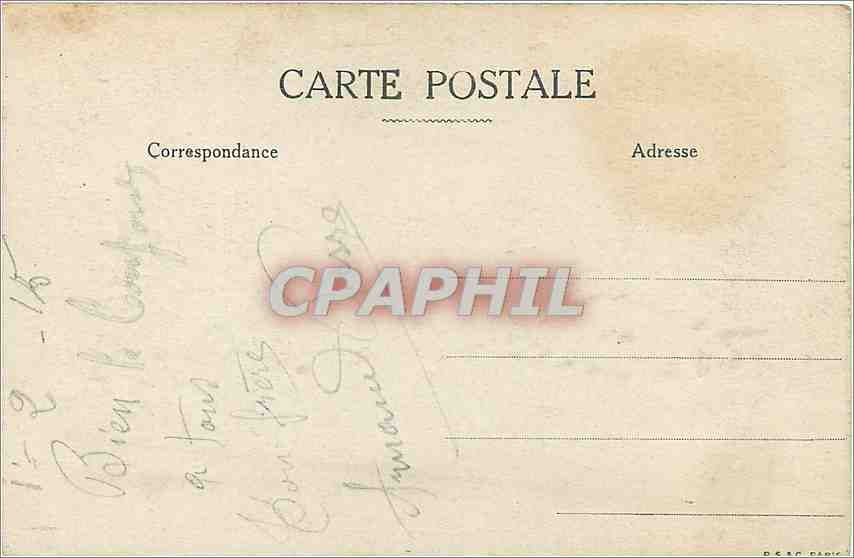 CPA Ramscapelle Belgique Inondations de l'Yser  — Rückseite