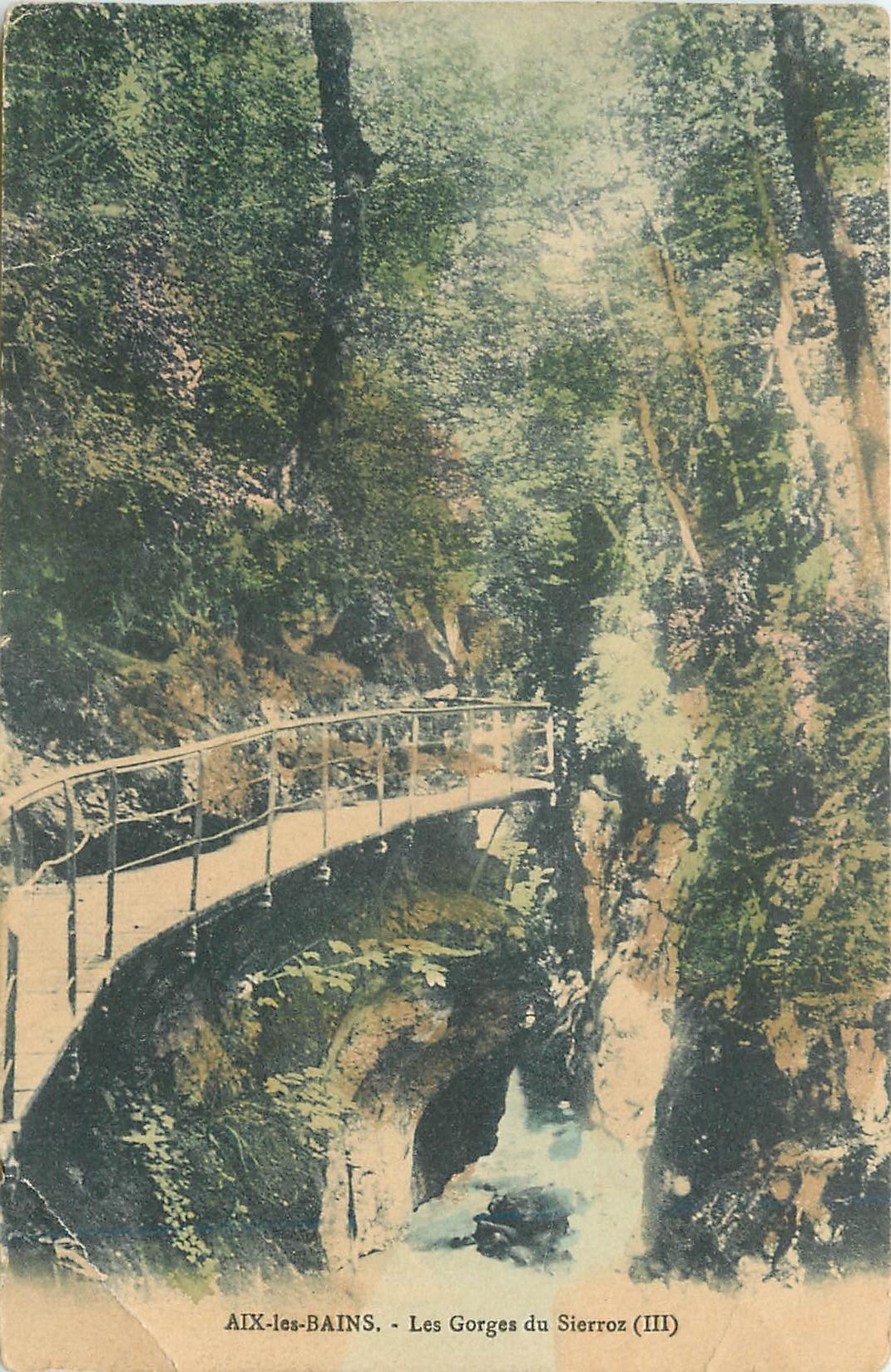 CPA Aix les Bains Les Gorges du Sierroz 