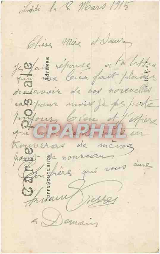 CPA La Grande Guerre Aspect de la ville d'Albert Militaria — Rückseite