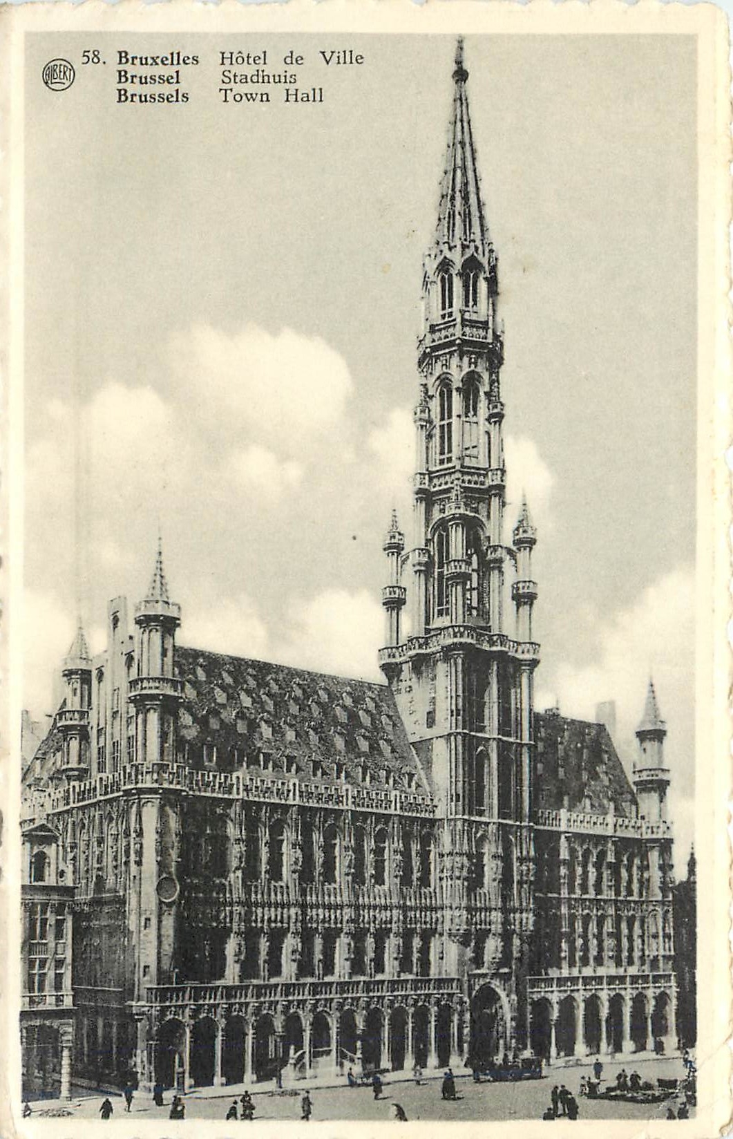 CPA Bruxelles Hotel de Ville 