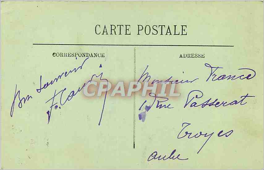 CPA Le Havre Le Musee des Beaux Arts  — Verso