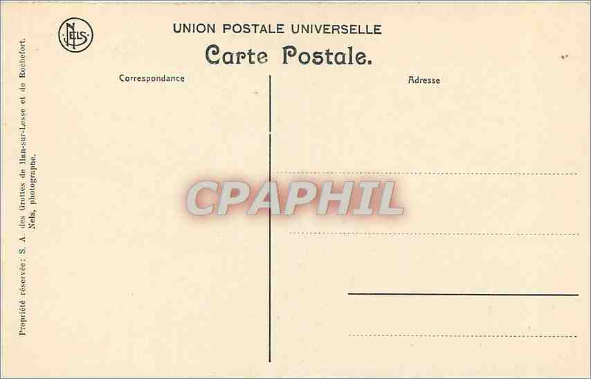 CPA Grotte de Han Le Lac d'Embarquement  — Back