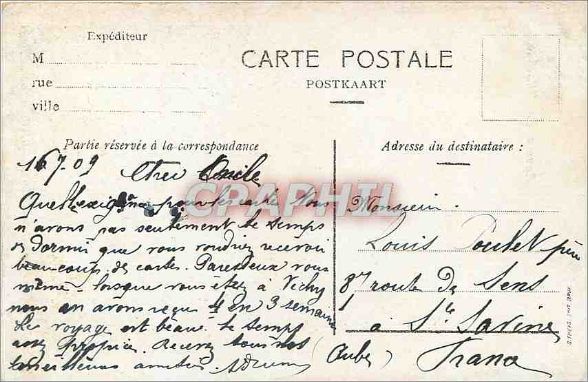 CPA Anvers Le Pilotage  — Back