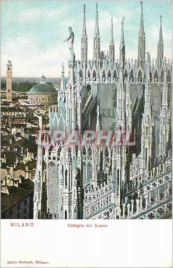 CPA Milano Dettaglio del Duomo 