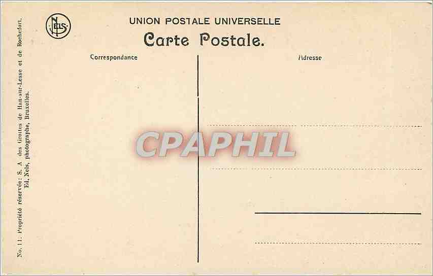 CPA Grotte de Han La Galerie de l'Hirondelle  — Rückseite