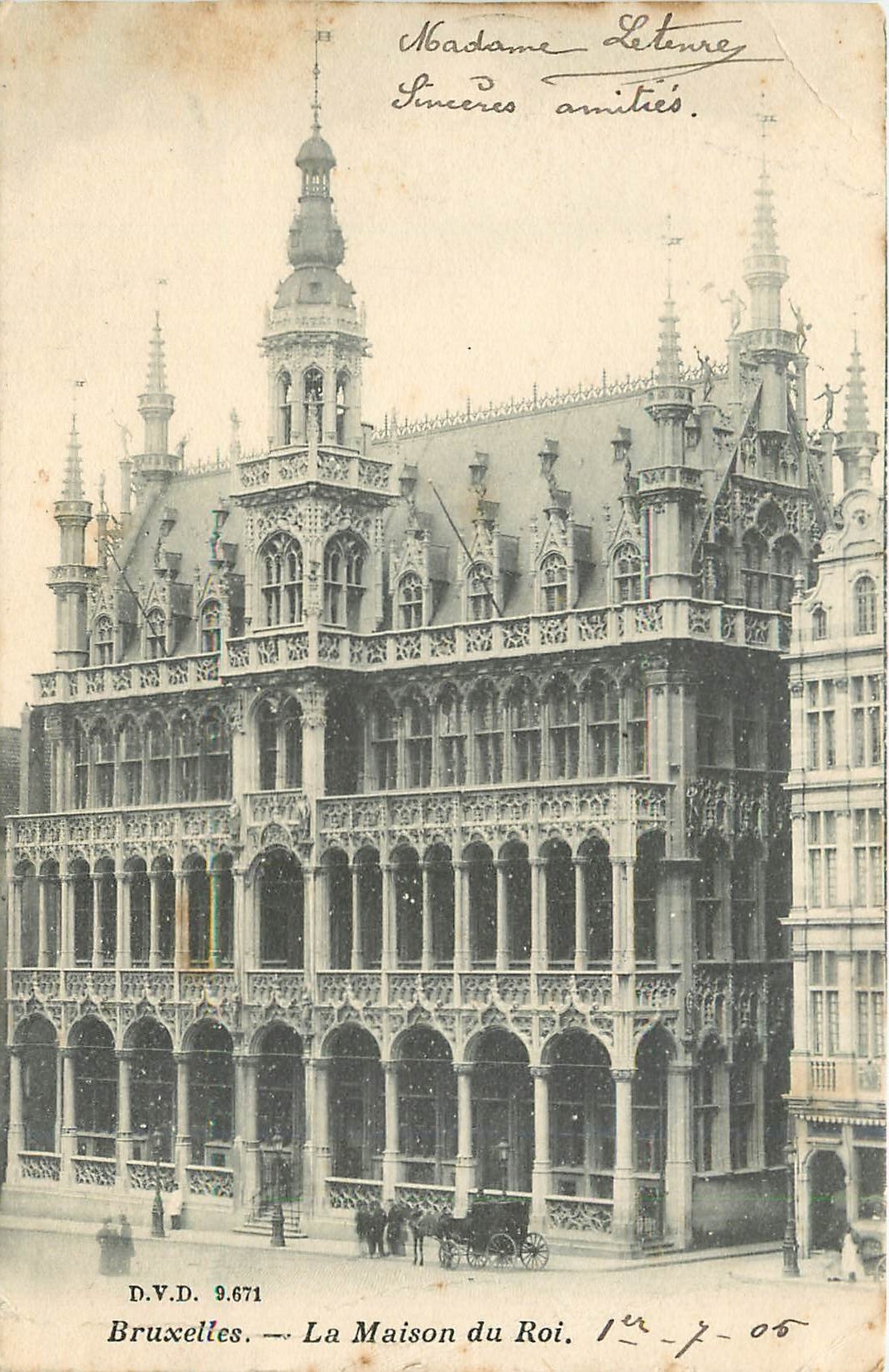 CPA Bruxelles La Maison du Roi 
