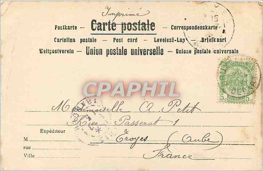 CPA Bruxelles La Maison du Roi  — Rückseite