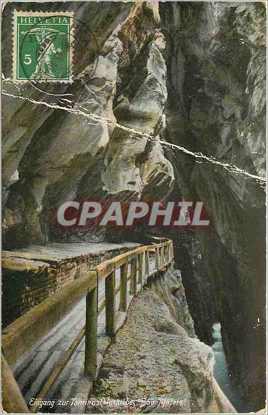 CPA Eingang zur Taminaschlucht bei Bad Pfafers 