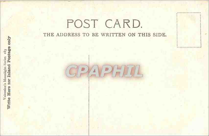 CPA Angleterre — Rückseite