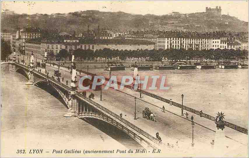 CPA Lyon Pont Gallient anciennement Pont du Midi 