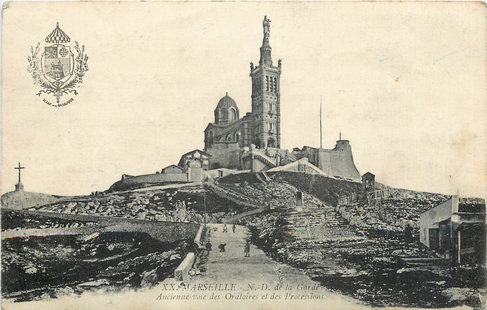 CPA Marseille ND de la Gare Ancienne des Oratoires et des Processions 