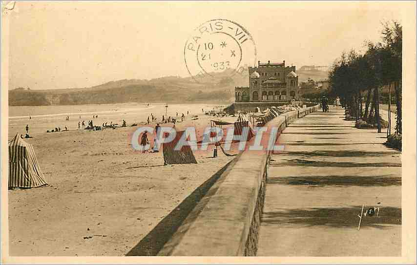 CPA Hendaye Basses Pyrenees La Plage le Casino 