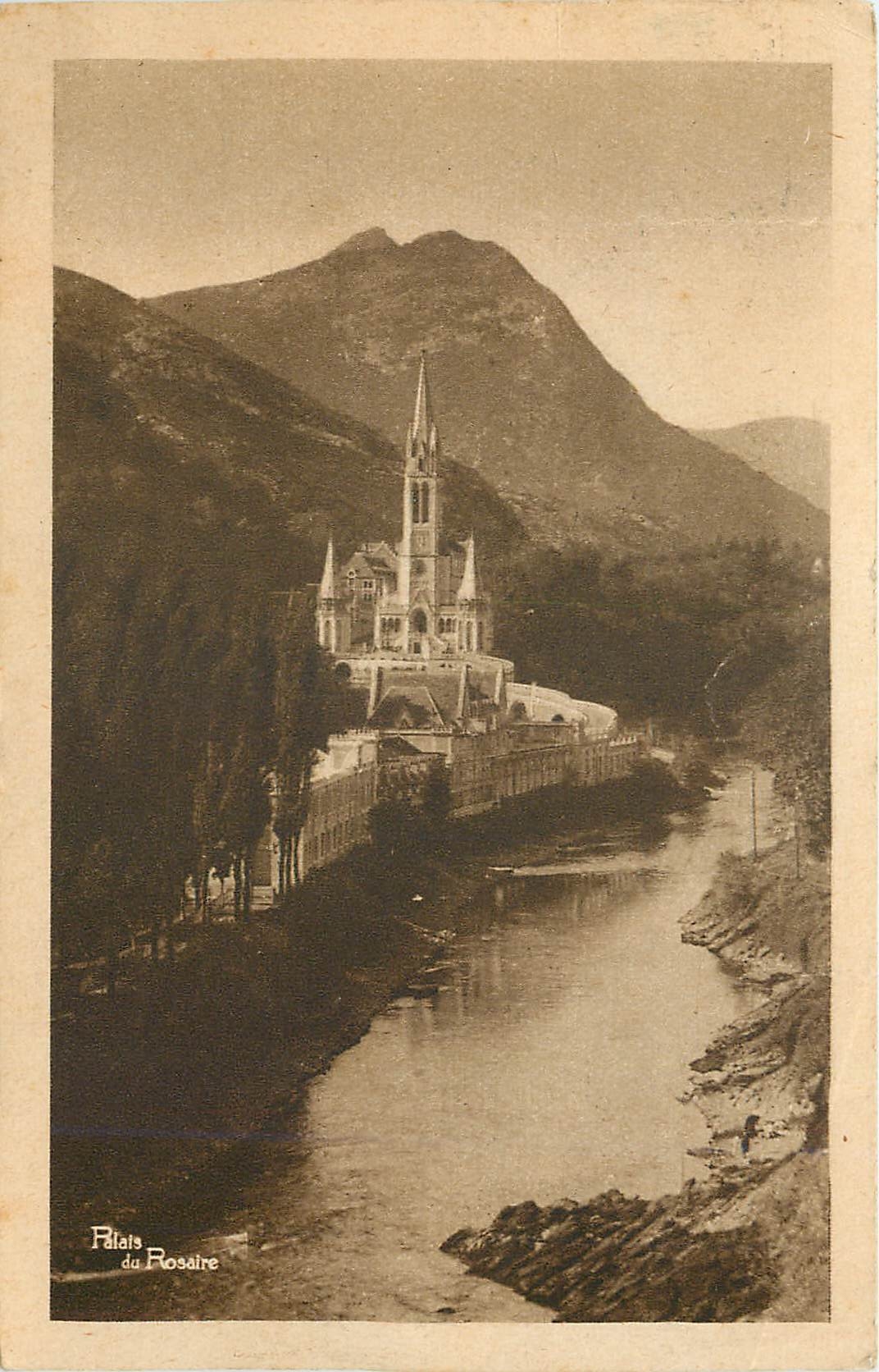 CPA Palais de Rosaire Lourdes 