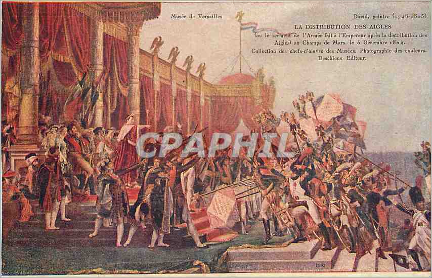 CPA La Distribution des Aigles Musee de Versailles Napoleon 1er