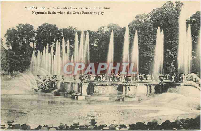 CPA Versailles Les Grandes Eaux au Bassin de Neptune 