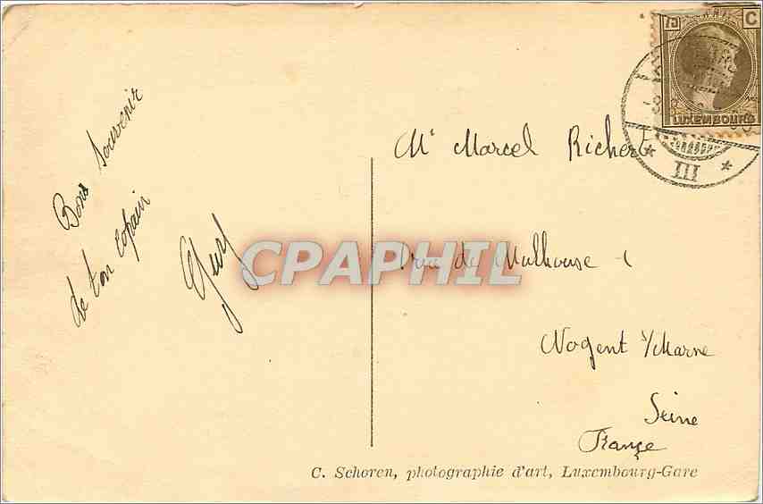 CPA Petite Suisse Luxembourgeoise Vallee de l'Aesbach  — Rückseite
