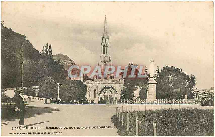 CPA Lourdes Basilique de Notre Dame de Lourdes 