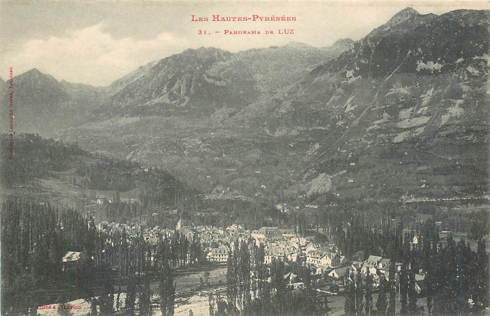 CPA Les Hautes Pyrenees Panorama de Luz 