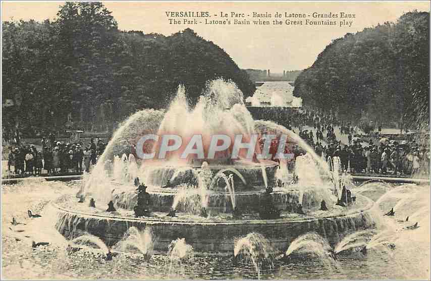 CPA Versailles Le Parc Bassin de Latone Grandes Eaux 