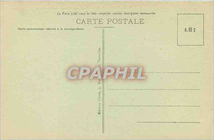 CPA Versailles Le Parc Bassin de Latone Grandes Eaux  — Verso