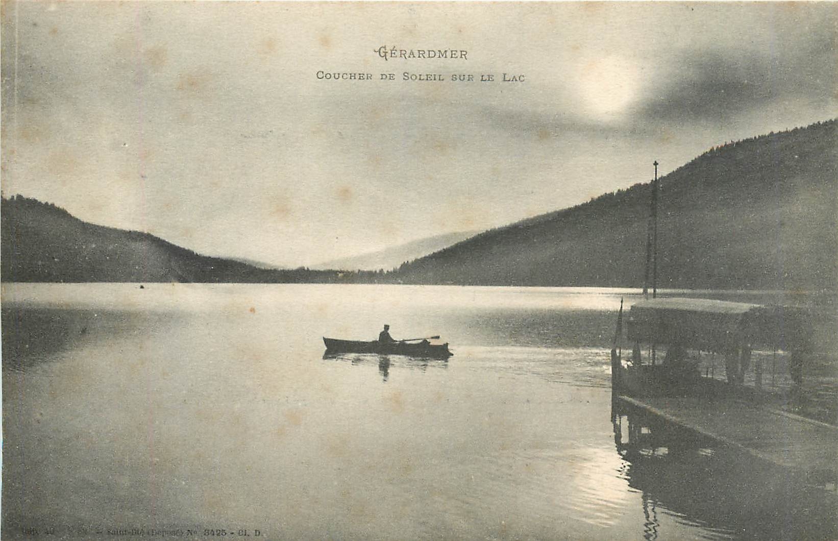CPA Gerardmer Coucher de Soleil sur Le Lac 