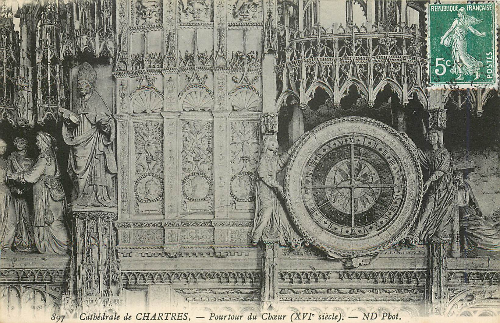 CPA Cathedrale de Chartres Pourtour du Choeur 
