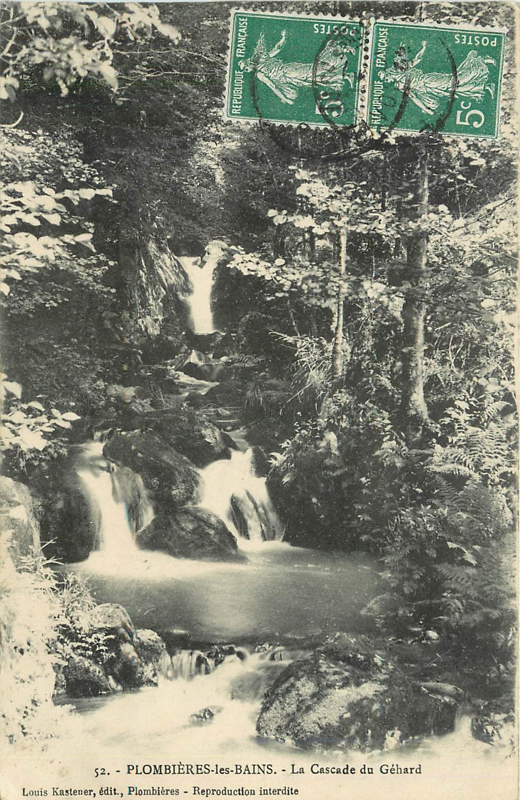 CPA Plombieres les Bains La Cascade du Gehard 