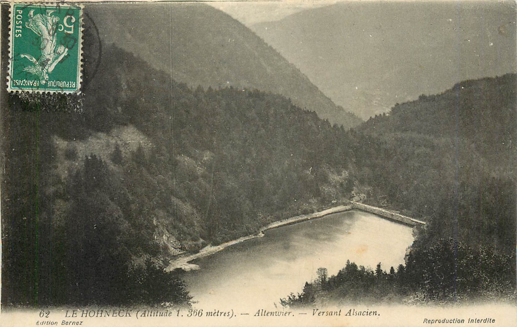 CPA Le Hohneck Altenwier Versant Alsacien 