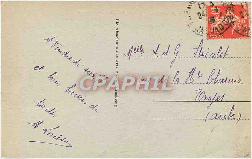 CPA Deauville Plage Fleurie Le Casino  — Verso