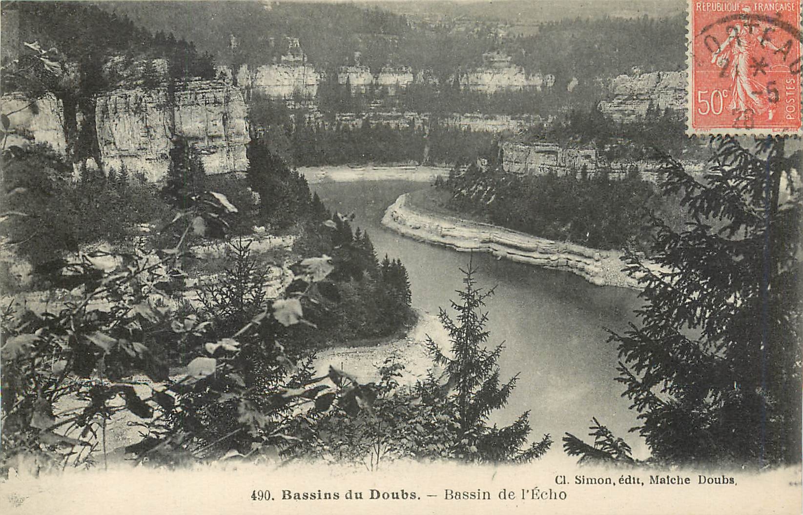 CPA Bassin du Doubs Bassin de l'Echo 