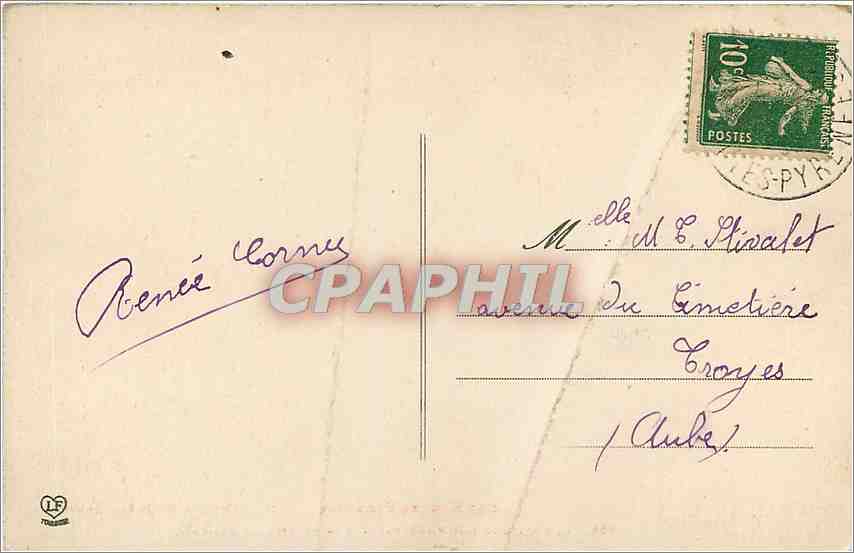 CPA Les Hautes Pyrenees La Grotte de Lourdes pendant le pelerinage national — Verso