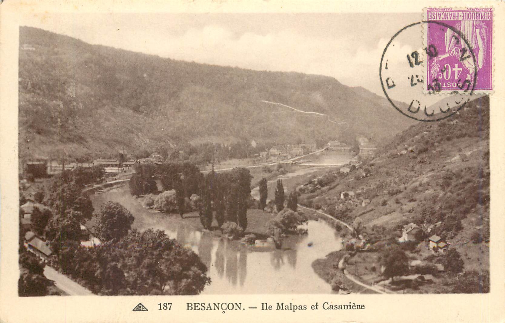 CPA Besancon Ile Malpas et Casamere 