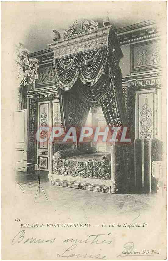 Palais de Fontainebleau — Le Lit de Napoléon Ier — Collections ND Phot