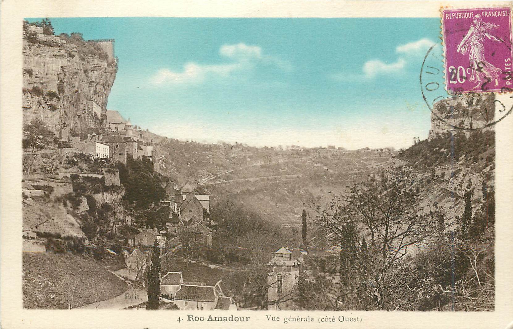CPA Roc Amadour Vue generale Cote Ouest 