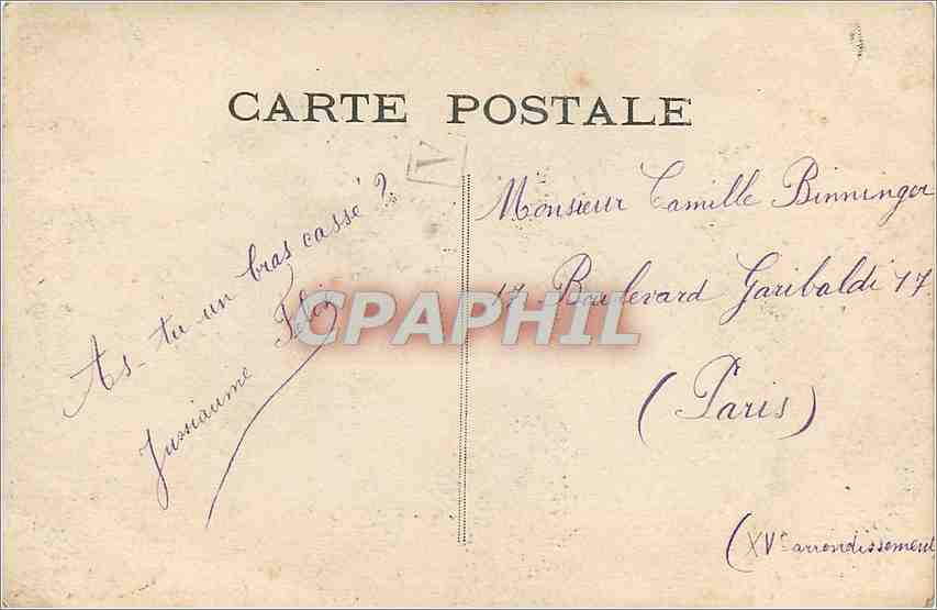 CPA Acceptez ce que mon coeur vous envoie  — Rückseite