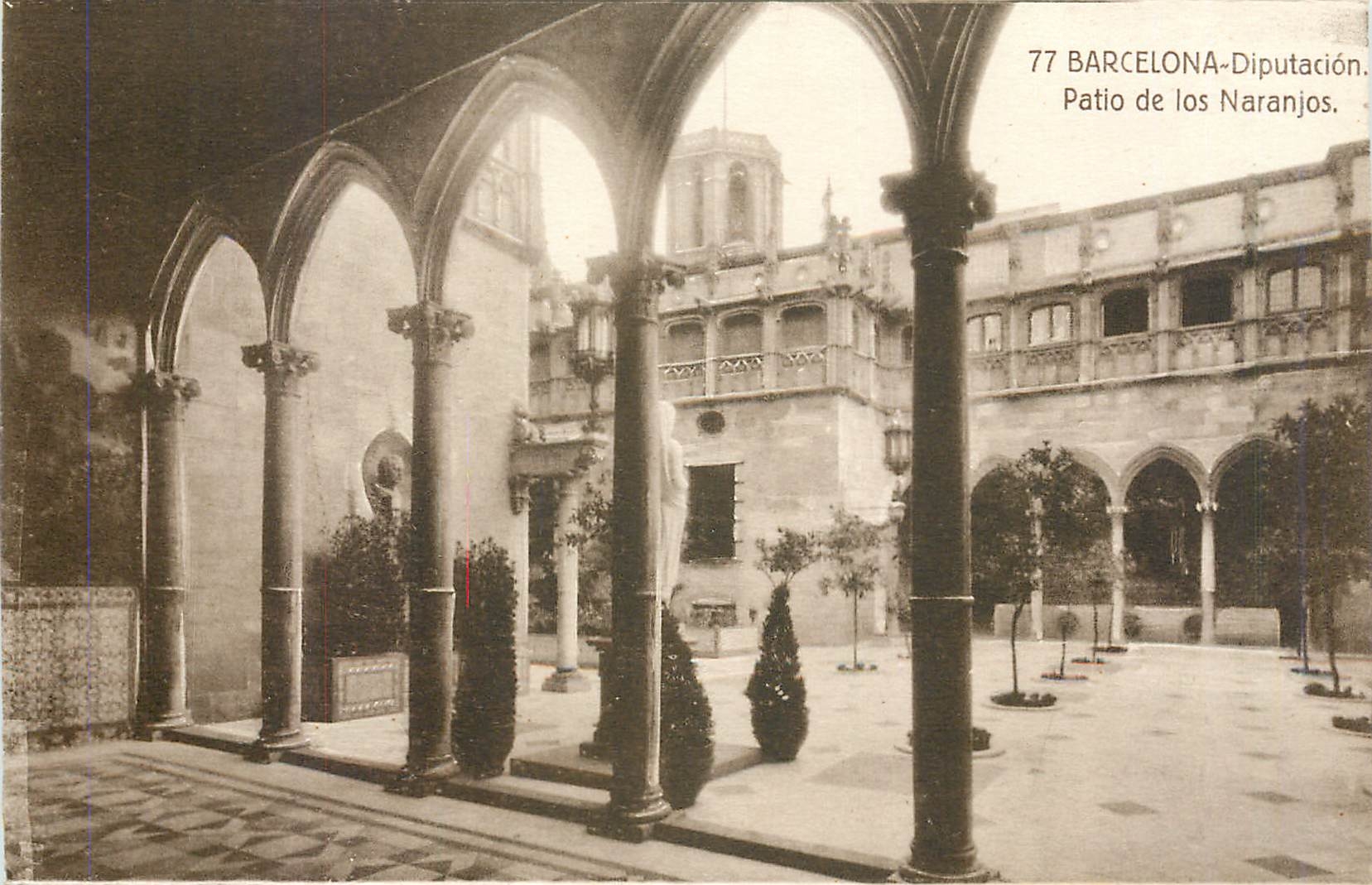 CPA Barcelona Diputacion Patio de los Naranjos 
